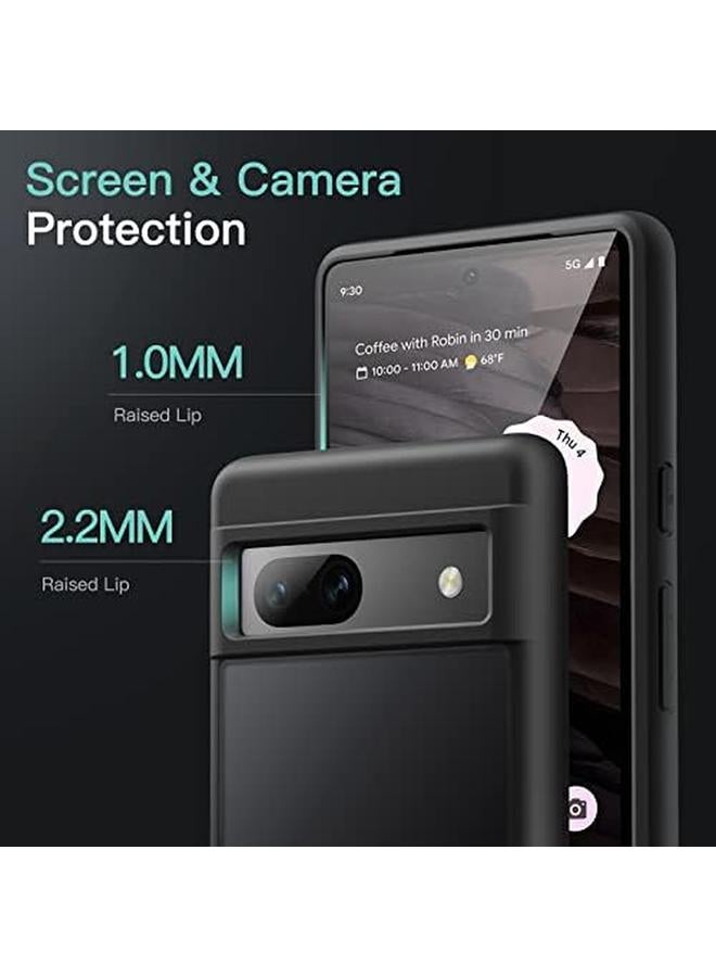 Jetech Matte Case For Google Pixel 7A 6.1 Inch 2023 Frosted Translucent Back Protective Slim Phone Cover Anti Fingerprints Black - Image 5