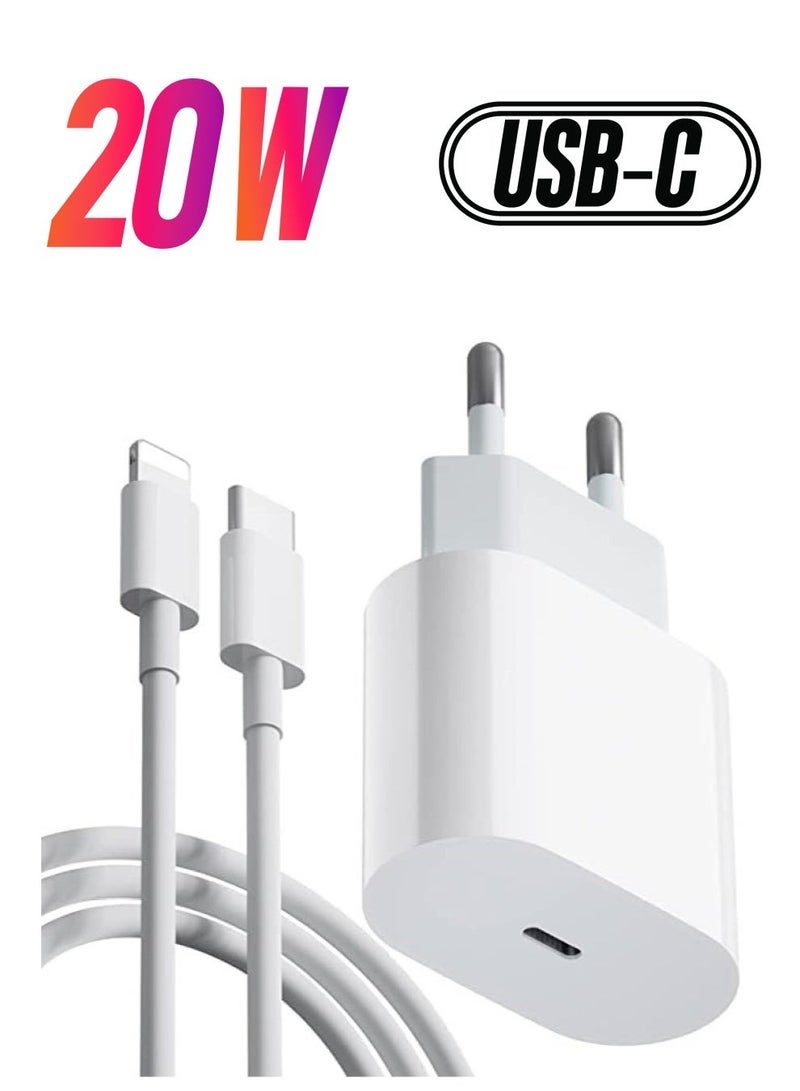 MUNTAQI iPhone Charger Fast PD20W USB C Wall Charger Fast Charging Type-C USB Charger Plug Universal Travel Adapter Type C Wall Plug Compatible for iPad Pro,iPad mini, iPhone 13 Pro/13 Pro Max - Image 1