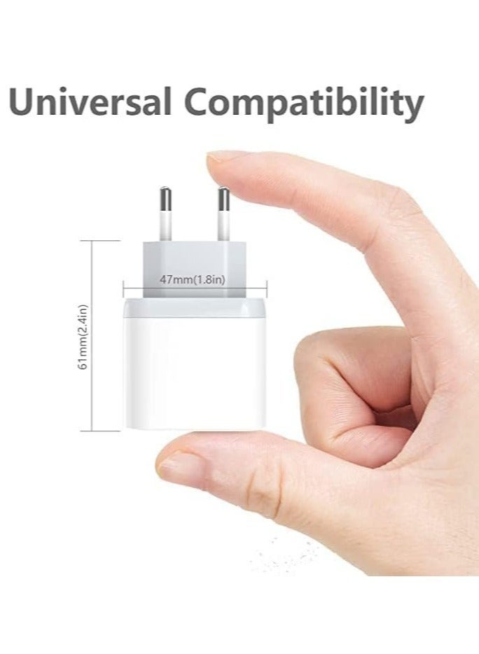 MUNTAQI iPhone Charger Fast PD20W USB C Wall Charger Fast Charging Type-C USB Charger Plug Universal Travel Adapter Type C Wall Plug Compatible for iPad Pro,iPad mini, iPhone 13 Pro/13 Pro Max - Image 3