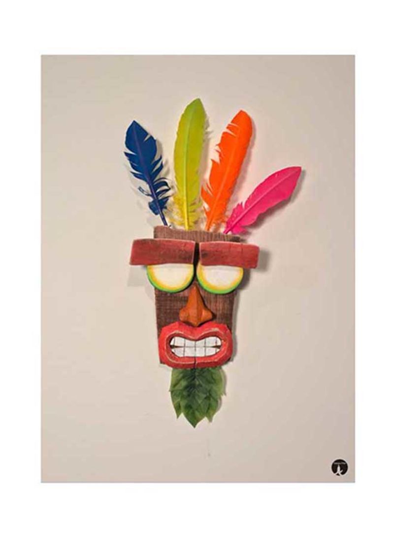 ملصق لعبة فيديو كراش بلاطة معدنية ملونة 15x20 سنتيمتر