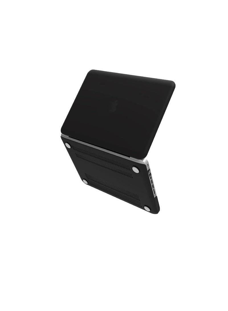 متوافق مع حافظة MacBook Pro مقاس 13 بوصة (موديل A1278 مع قرص مضغوط) إصدار قديم أوائل 2012 2011 2010 2009 2008 غطاء حماية من البلاستيك الصلب، أسود - Image 3