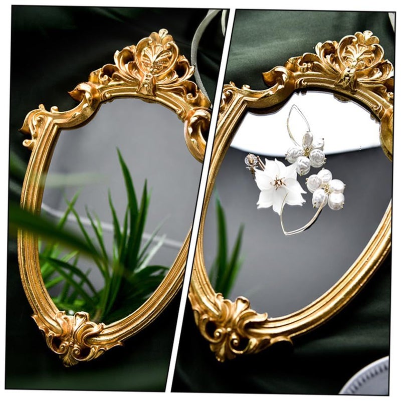 Vintage Royal Court Style Hanging Mirror Small For Bathroom Bedroom Decor - Image 5