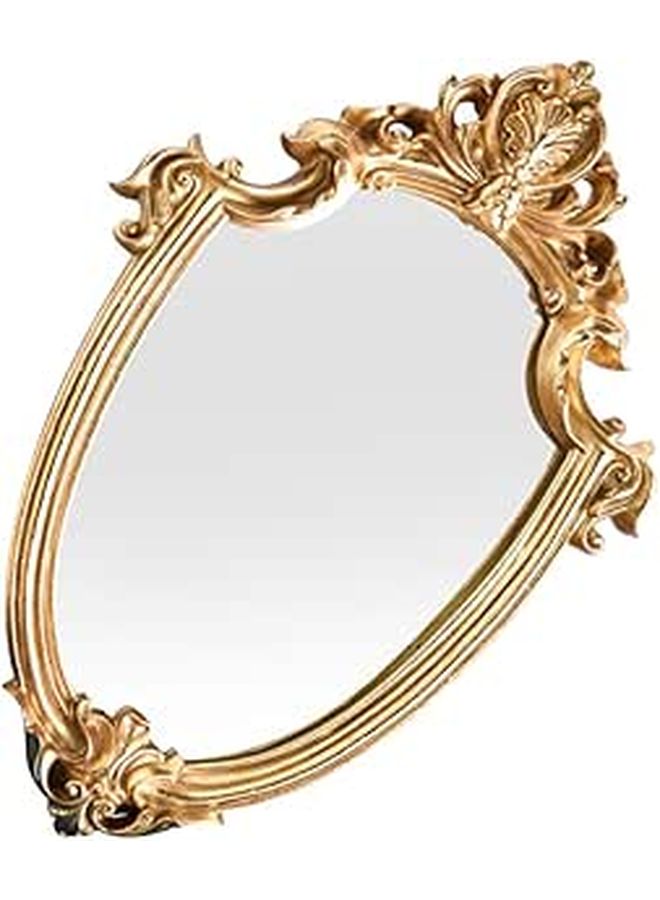 Vintage Royal Court Style Hanging Mirror Small For Bathroom Bedroom Decor - Image 1