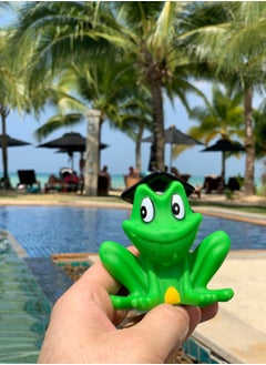 FREDS SWIM ACADEMY Freddy Squeaking Frog, Water Toy for Babies and Children, Ideal for the Bathtub, Outdoor Pool and on the Beach, Size 8 cm  - Image 2