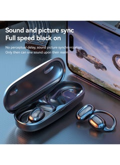 True Wireless Bone Conduction Earphones, OWS Open Ear Headphones with Earhooks, Bluetooth 5.3, Up to 60H Playtime with Case, IP68, AAC/SBC, for Cycling Yoga Workouts - pzsku/Z5EB7257A47A282D87383Z/45/_/1719396071/377c0d6b-3d5d-4cb2-826a-82a2b8a9341e