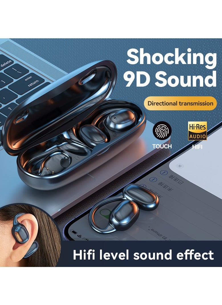 JBLTM True Wireless Bone Conduction Earphones, OWS Open Ear Headphones with Earhooks, Bluetooth 5.3, Up to 60H Playtime with Case, IP68, AAC/SBC, for Cycling Yoga Workouts  - Image 2