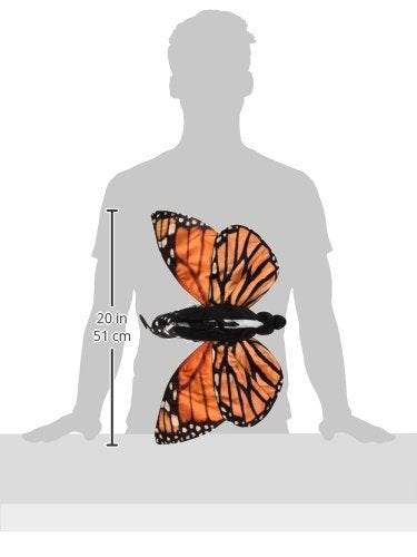 Folkmanis Monarch Life Cycle Reversible Hand Puppet Plush, Red-Orange/Purple/Black, 8" - Image 3