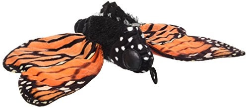 Folkmanis Monarch Life Cycle Reversible Hand Puppet Plush, Red-Orange/Purple/Black, 8" - Image 5
