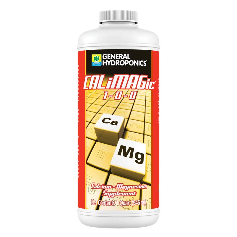 General Hydroponics CALiMAGic 1-0-0, Concentrated Blend of Calcium & Magnesium, Secondary Nutrient Deficiencies Helps Prevent Blossom End Rot & Tip Burn, Clean, Soluble, 1-Quart - Image 1