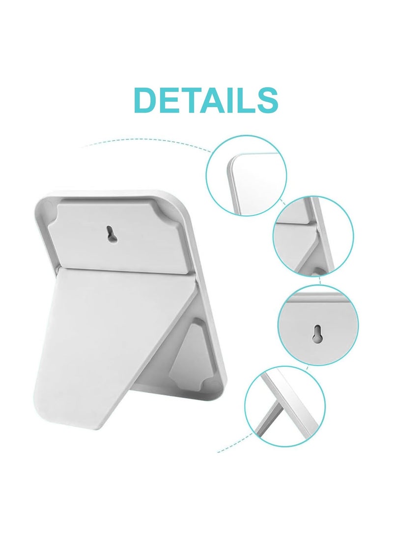 Urbane Home Urbane Home Small Portable Hand Mirror for Makeup Vanity Table Mirror with Stand for Women Girls White  - Image 4