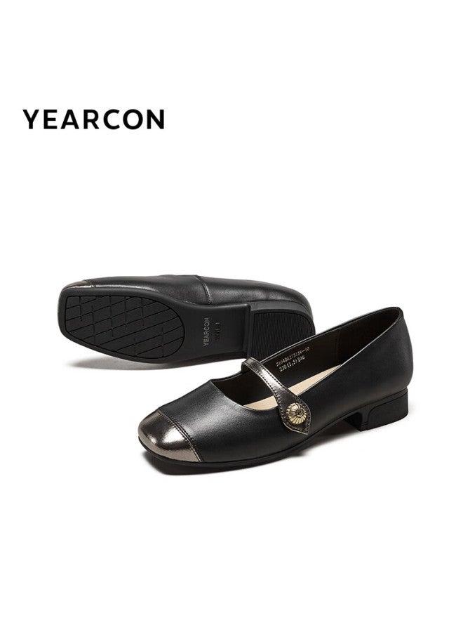 YEARCON Low-Heeled Women'S Mary Jane Comfortable Single Shoes 27313W Black 313 37 - Image 4