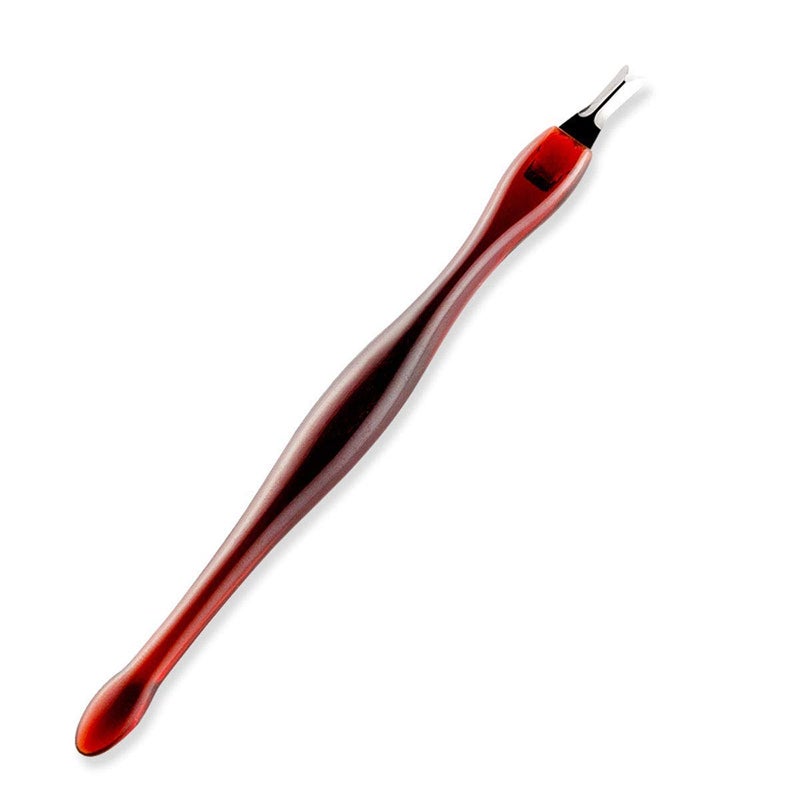 Top Select Practical Nail Art Tools Remover Dead Skin Callus Removal Fork Brown (pack of 1)). - Image 1