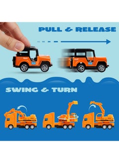 JOYIN JOYIN 20PCS Die Cast Metal Pull Back Toy Cars, Vehicle Set for Toddlers, Child Party Favors, Cake Toppers, Stocking Stuffers, Race Cars for Boys, Gift Set for Babies  - Image 3
