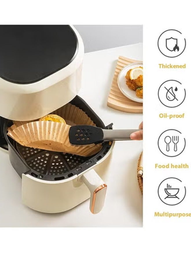 EHOME Air Fryer Liner 50 PCS Round Disposable Baking Paper Non-Stick Paper Parchment for Air Fryer, Steamer, Microwave, Frying Pan(7.9IN) - Image 5