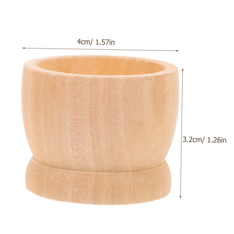 15Pcs Wooden Egg Holder Stand Easter Non Slip Decorative Base Home Kitchen DIY Craft - Image 4