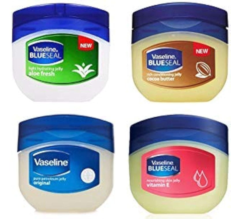 Vaseline Vaseline Blue Seal Series Variety 4 PackCocoa Butter Vitamin E Aloe fresh Original 