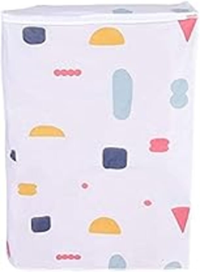 Dust Proof Roller Washing Machine Top Covers, Waterproof Washer/Dryer Cover Protective Dust Storage Bag (Top Load)