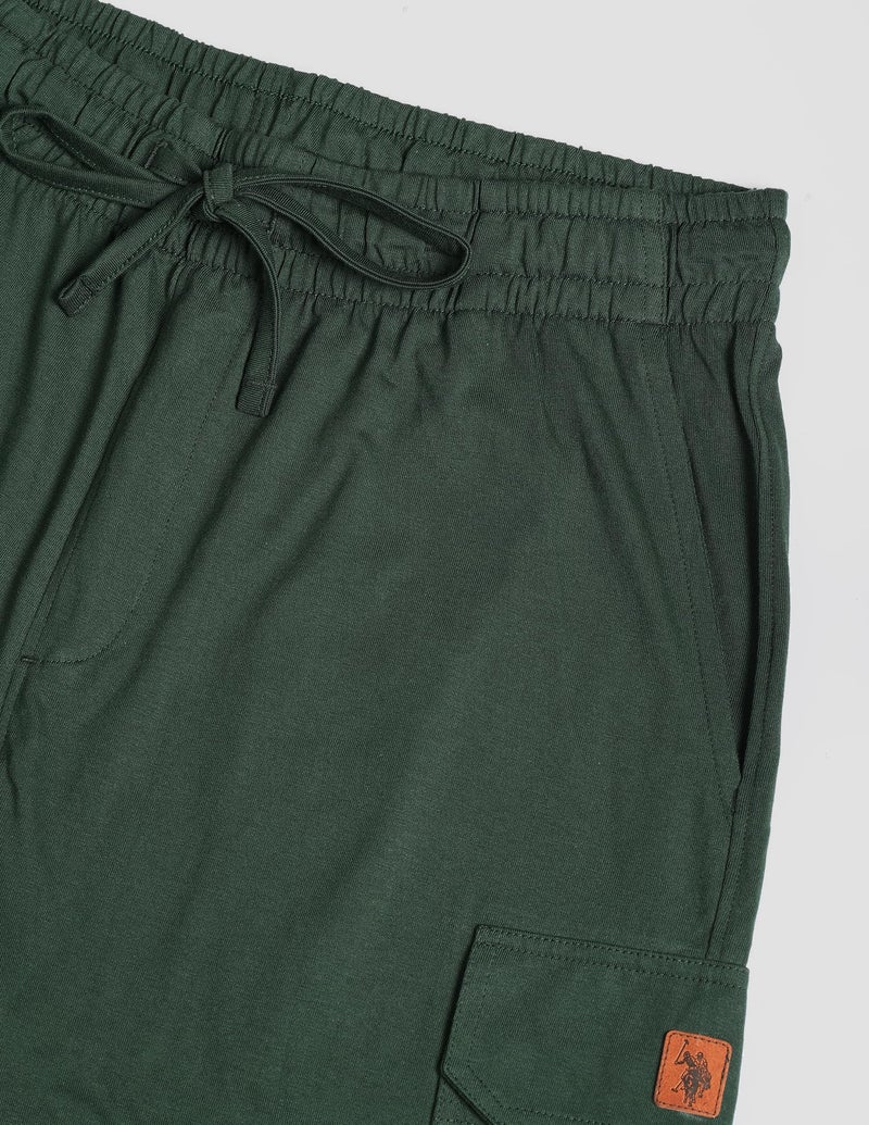 U.S. POLO ASSN. Lightweight Utility OJ002 Lounge Cargo Joggers - Pack of 1 (Bottle Green S) - Image 2