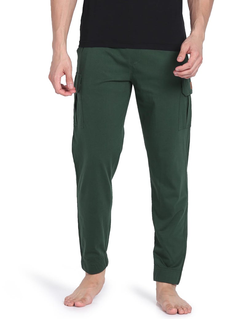 U.S. POLO ASSN. Lightweight Utility OJ002 Lounge Cargo Joggers - Pack of 1 (Bottle Green S) - Image 1