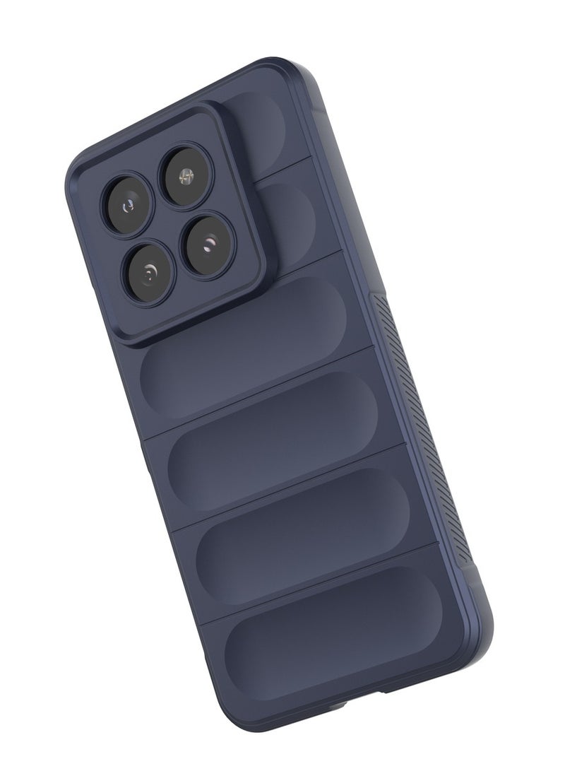 جولدن ماسك شاومى 14 برو(Xiaomi 14 Pro) جراب ماجيك كيس كفر حماية للهاتف - (ازرق داكن) - Image 3