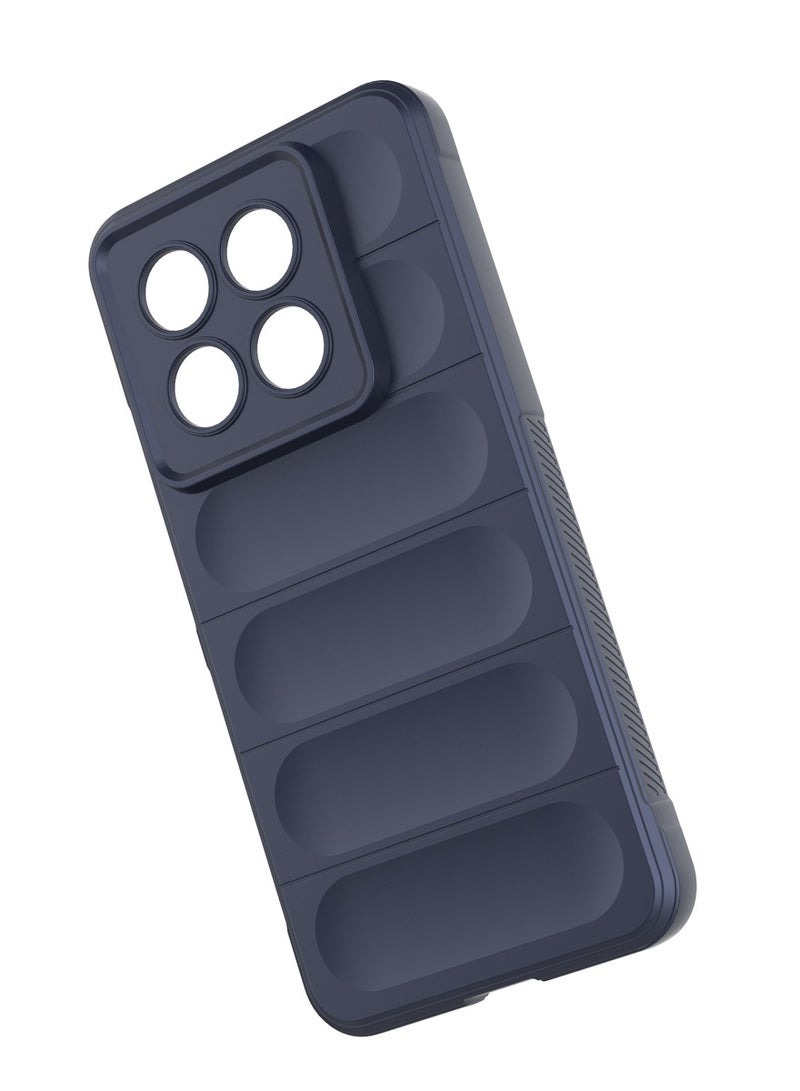 جولدن ماسك شاومى 14 برو(Xiaomi 14 Pro) جراب ماجيك كيس كفر حماية للهاتف - (ازرق داكن) - Image 5