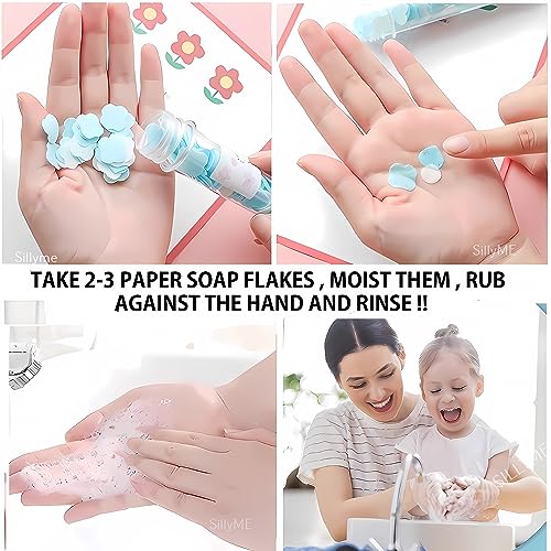 Funny Teddy Paper Soap Strips For Travel Essentials For Women Men - 2Pcs - Travel Accessories Dissolvable Soap Sheets For Hand Wash - Soap Paper Soap For Kids - Soap Sheets For Travel Soap Tube Box - Image 4