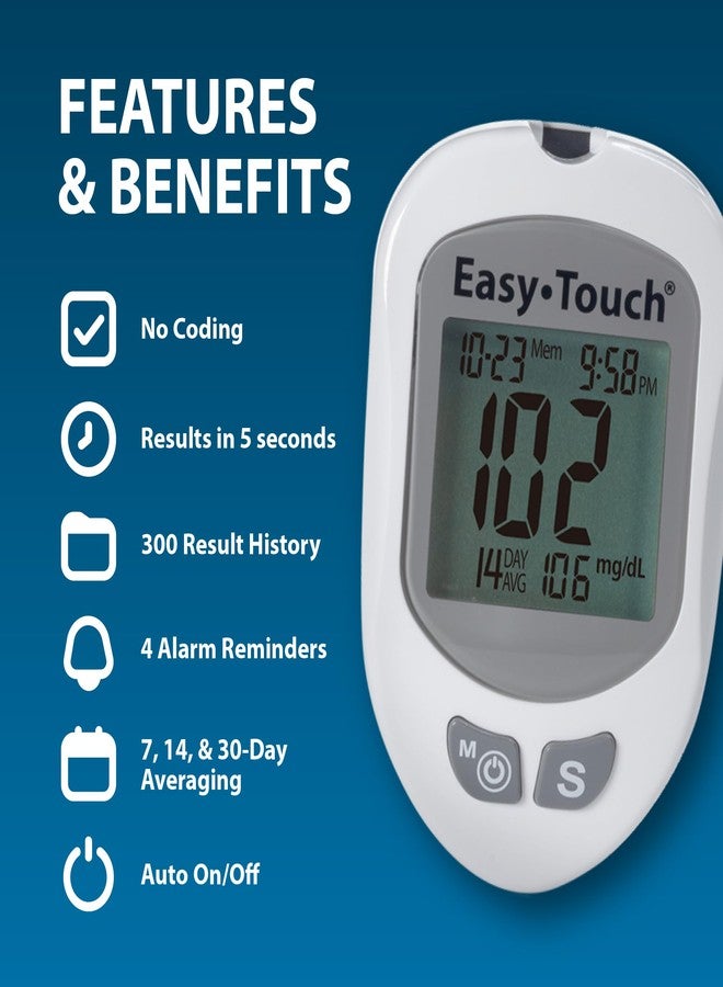 Easy Touch EasyTouch Blood Glucose Monitoring System (Test Strips Sold Separately - Image 3