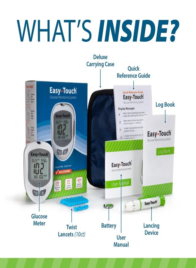Easy Touch EasyTouch Blood Glucose Monitoring System (Test Strips Sold Separately - Image 2