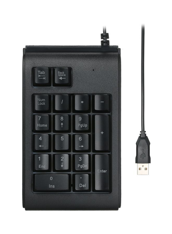 USB Wired Numeric Keypad Black - Image 1