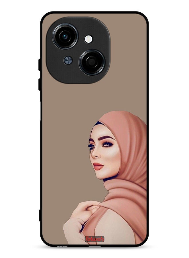 Tolwak Tecno Spark Go 1S 4G Protective Case Cover Beautiful Hijab Girl - Image 1