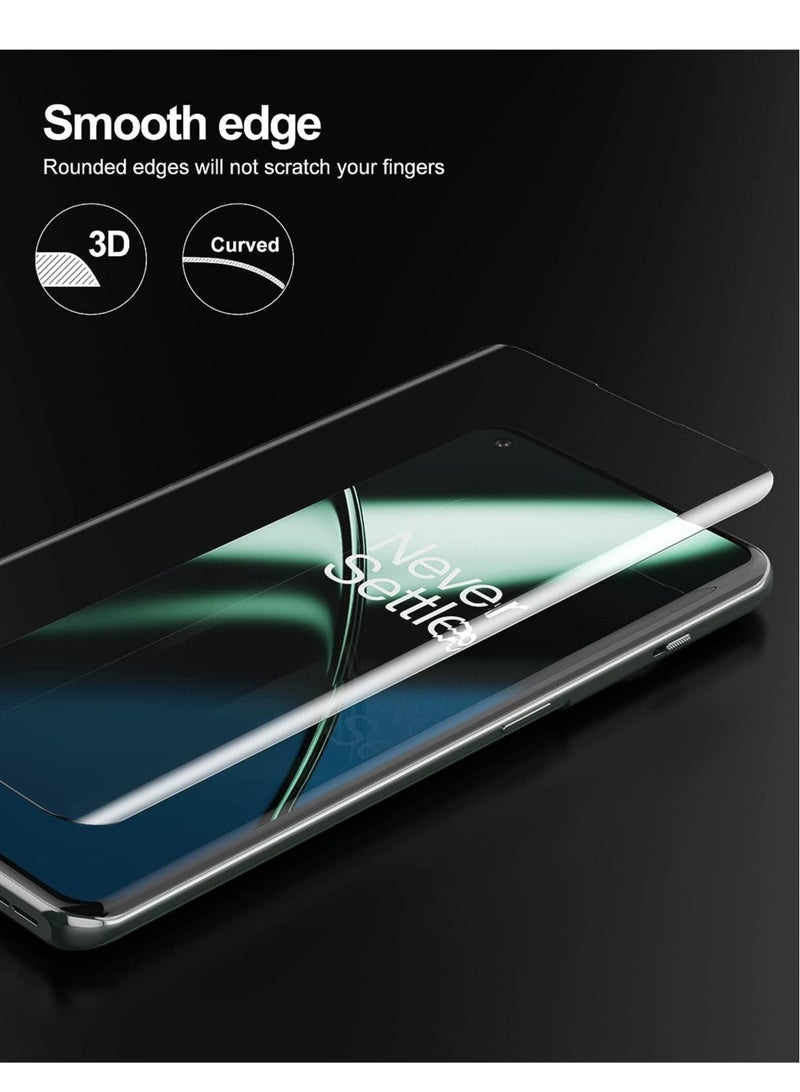 DUSALA For OnePlus 11 Screen Protector UV Tempered Glass Full Cover the Screen 9H Hardness Anti-Scratch Anti-Shatter Anti-Fingerprint Screen Protector for OnePlus 11 5G Clear (UV Clear Glass 2 Pack) - Image 2