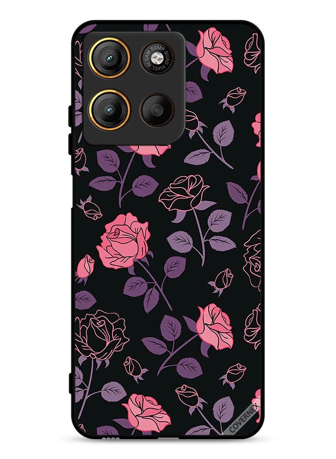 Covernex Motorola Moto G15 Protective Case Cover Pastel Goth Roses