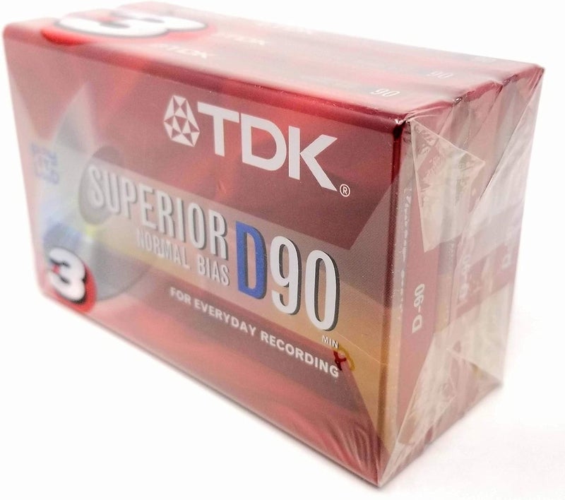 TDK D90 High Output 90 Minute IECI/Type I Cassette Tapes, Set of (3) - Image 4
