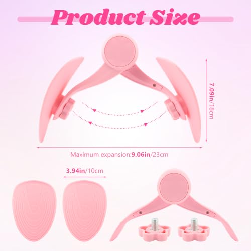 Ranjaner Thigh Exerciser for Women, Enhanced Resistance Hip and Pelvis Trainer, Under Desk Exerciser and Kegel Exercise Products for Women Home Gym(Color:Pink) - Image 4