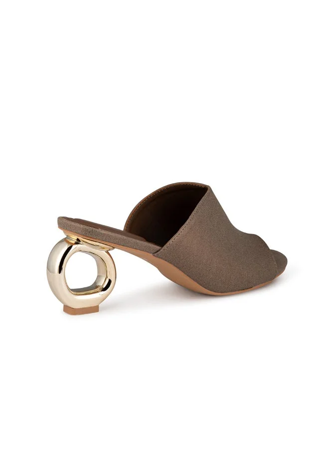 Women One Strap Mid Heel Sandals