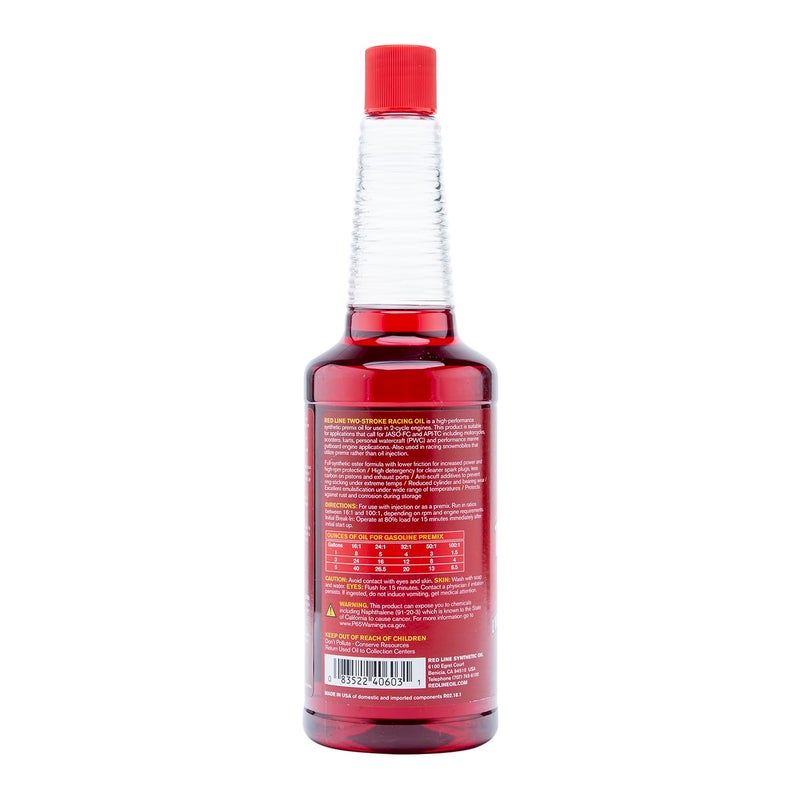 Red Line 40603 Two-Stroke Oil Racing Synthetic - 16 Ounce - Image 3