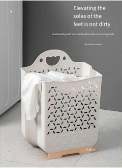 NIBEMINENT 2-Piece Wall Hanging Foldable Laundry Basket,Large Storage Basket  - Image 4
