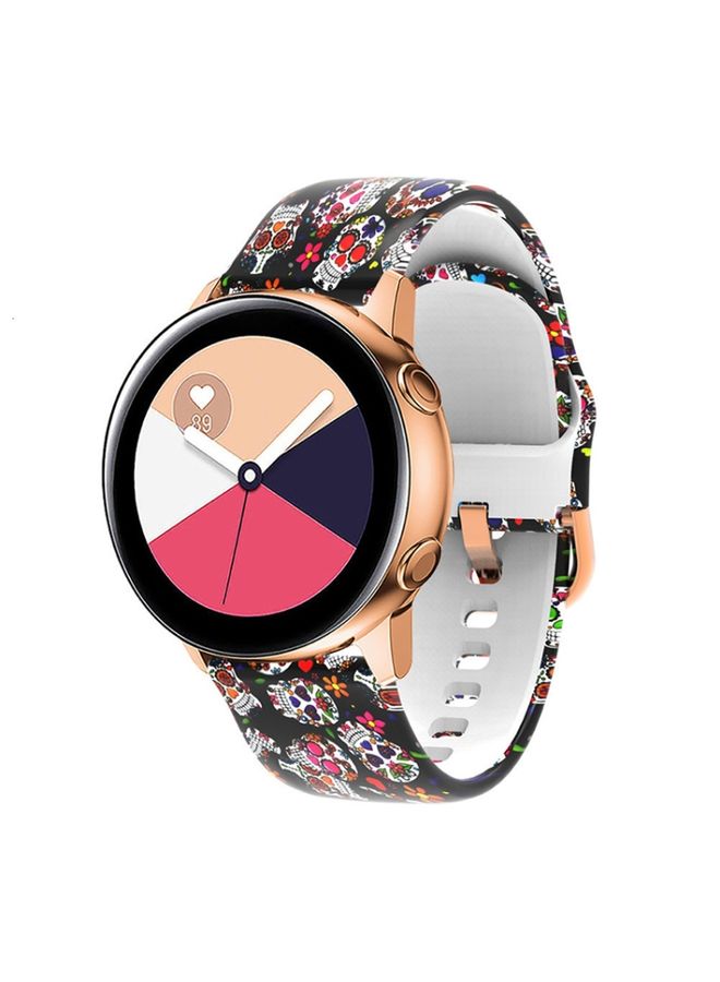 Replacement Strap For Samsung Galaxy Watch 42mm Silicone Printing Watch Band Color Skull