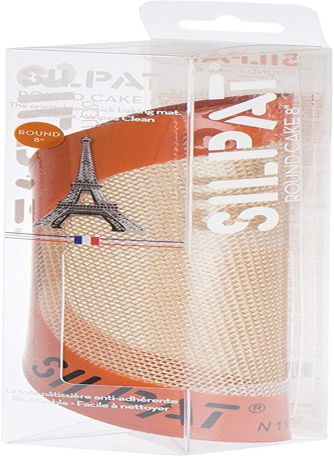 Silpat Round Cake Liner Non-Stick Silicone Baking Mat, 8", AH197-01 - Image 3