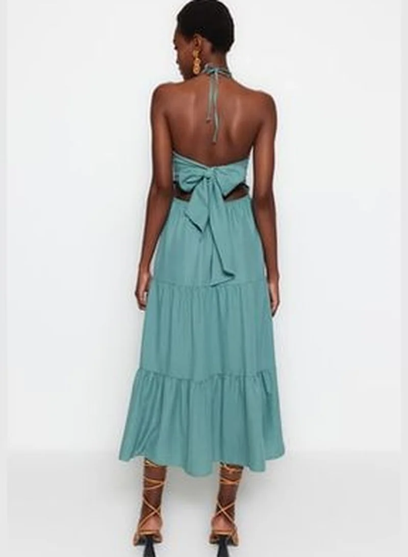 trendyol Backless Tiered Dress