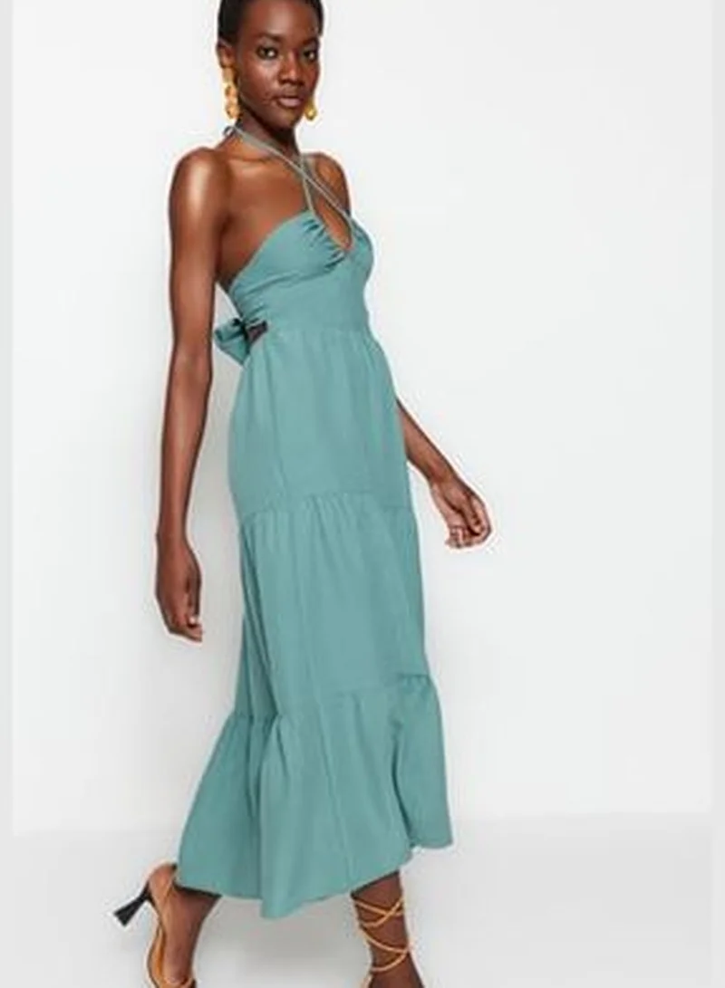 trendyol Backless Tiered Dress