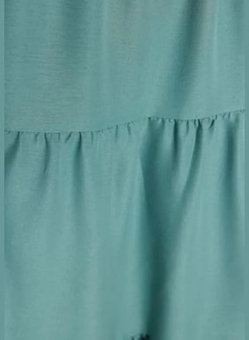 trendyol Backless Tiered Dress