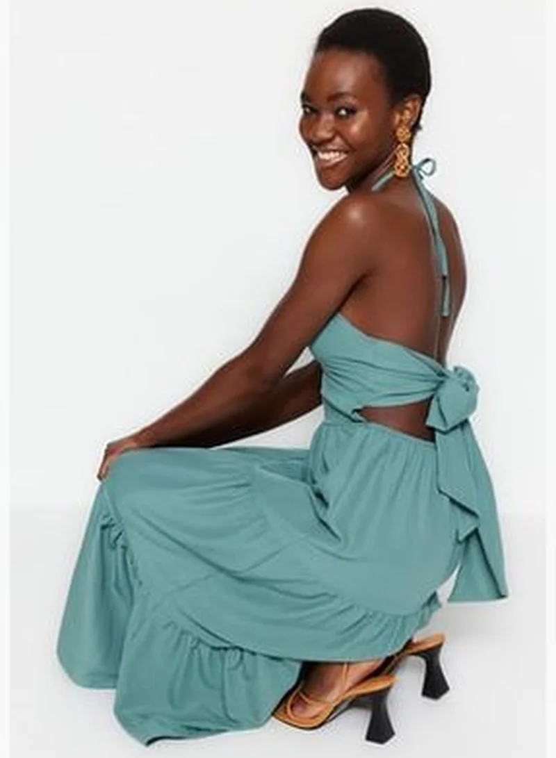 trendyol Backless Tiered Dress