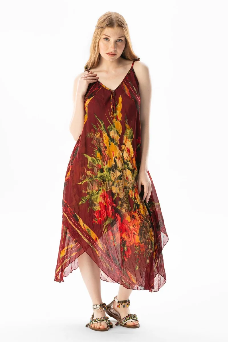 اليش شيل بيزي Floral Handkerchief Dress