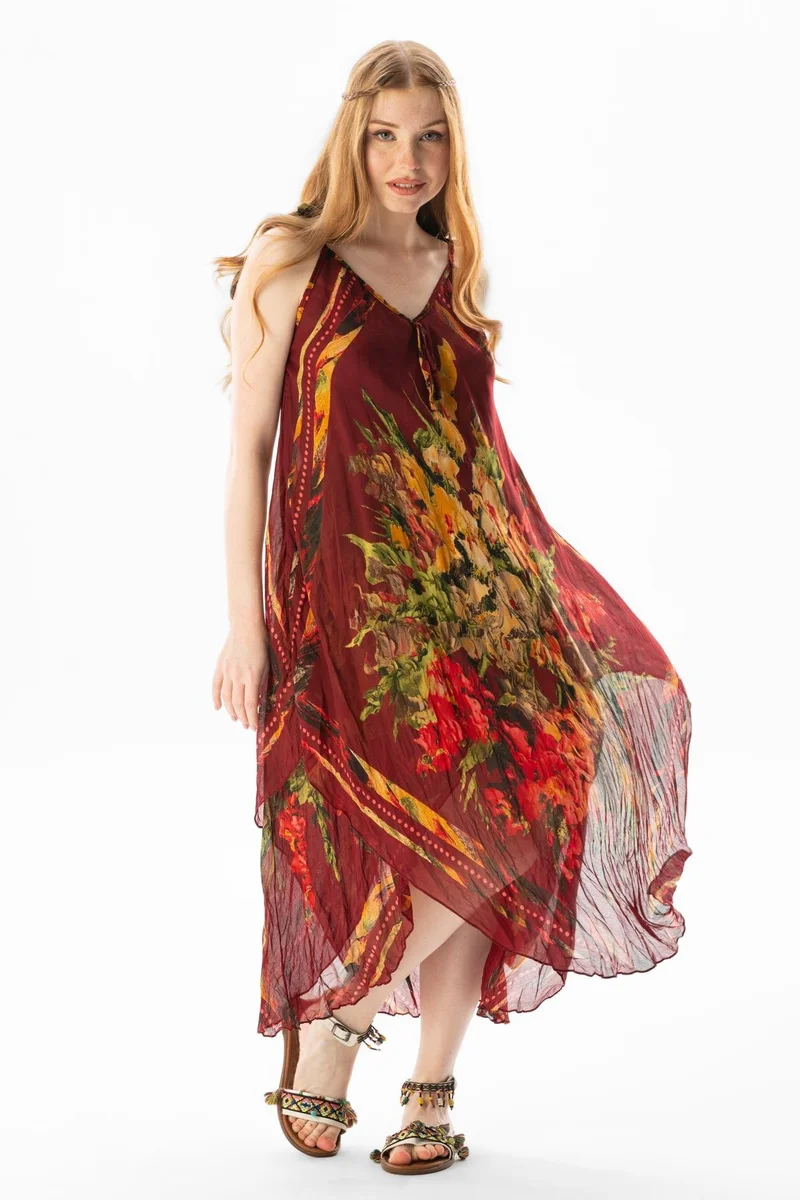 اليش شيل بيزي Floral Handkerchief Dress