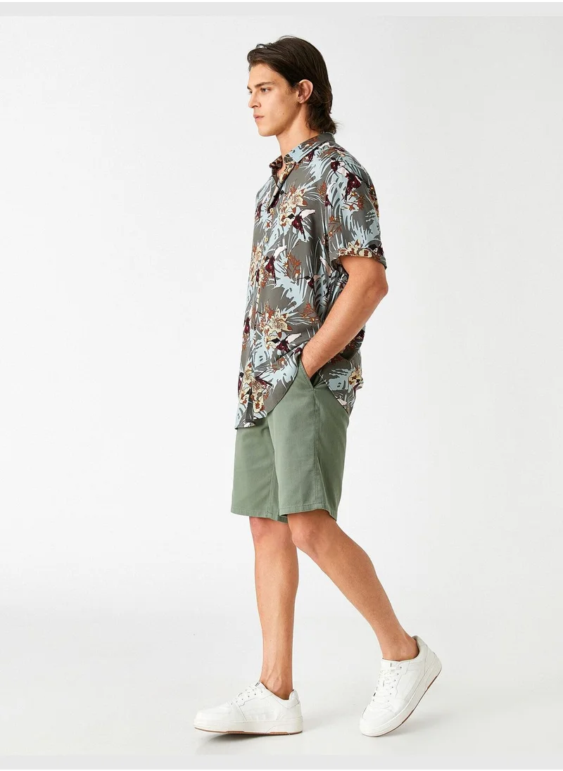 KOTON Gabardine Chino Shorts