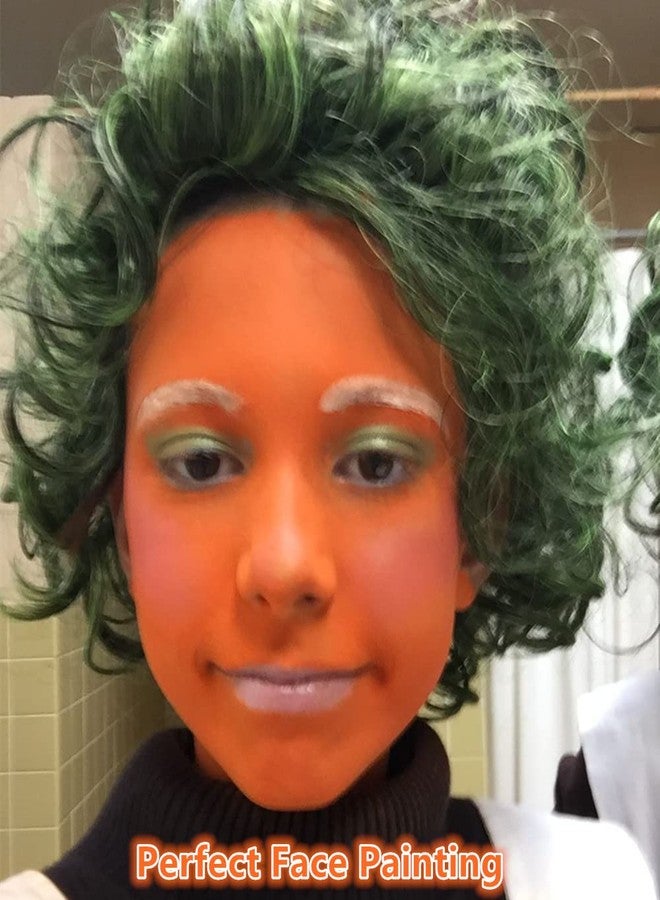 Go Ho طلاء جسم برتقالي قابل للغسل من Go Ho (2.37 أونصة/قطعة)، كريم برتقالي قائم على الماء لطلاء الوجه والجسم لملابس Starfire SFX، المهرجانات، عيد الهالوين، مكياج اليقطين - Image 4