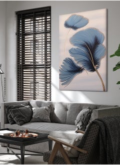 لوحة لوحة كانفاس على إطار خشبي بتصميم نمط فنى للزهور  - Image 3