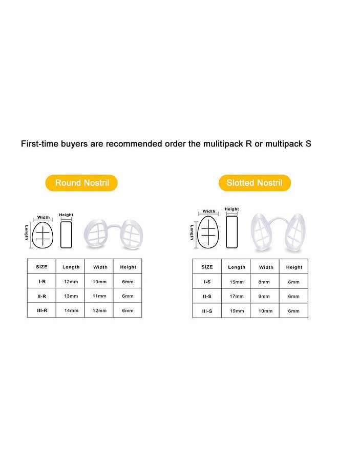 Generic - Invisible Nasal Filter Ultra-Breathable Nasal Filters Nasal Filters Nose Plugs for Smells with Mini-HEPA Filters Air Filtration from Pollen Dust Smoke Small + Medium + Large Narrow Shape - Image 1
