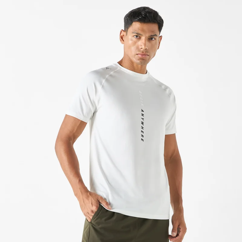 ADOT by Splash Printed T-shirt with Short Sleeves and Crew Neck
